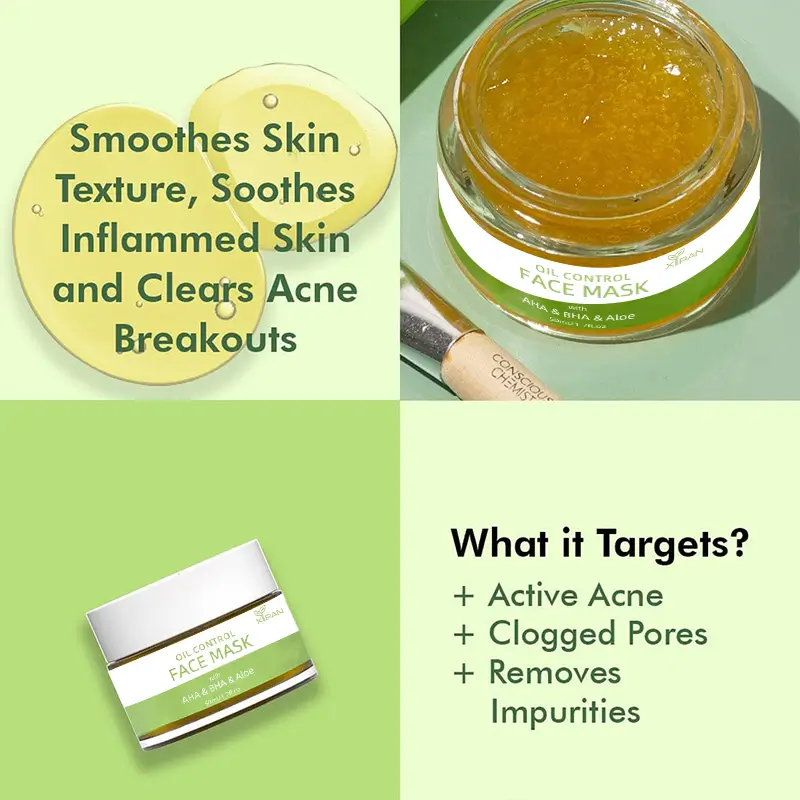 private label aha & bha gel jelly mask